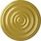 Ekena Millwork Carton Smooth Ceiling Medallion (Fits Canopies up to 9 1/8"), 29 1/8"OD x 1 1/2"P, Rich Gold CM29CARGS - alternate 1